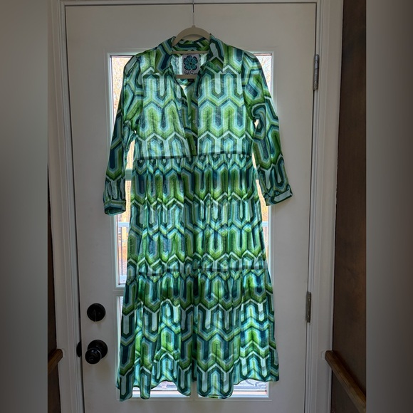 Lesley Evers Ruthie dress in Corinth Green - Picture 4 of 10